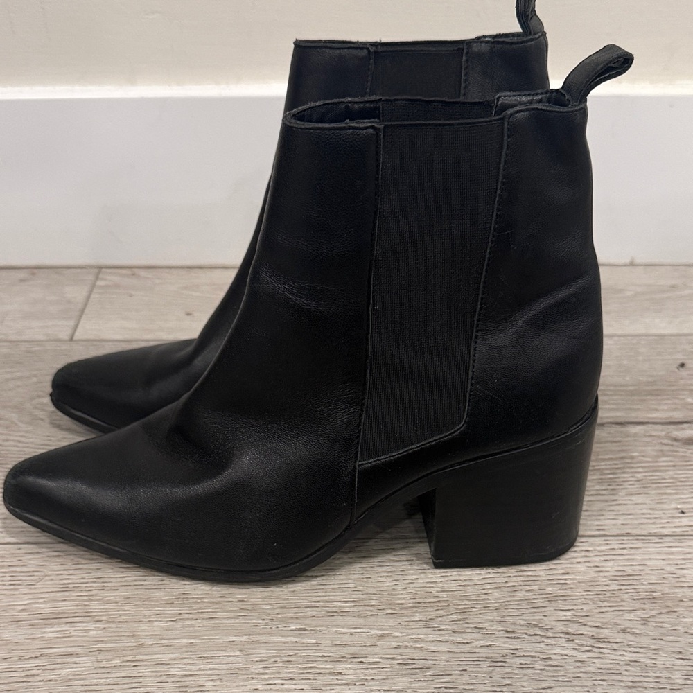 RAYE Sleek Black Ankle Boots